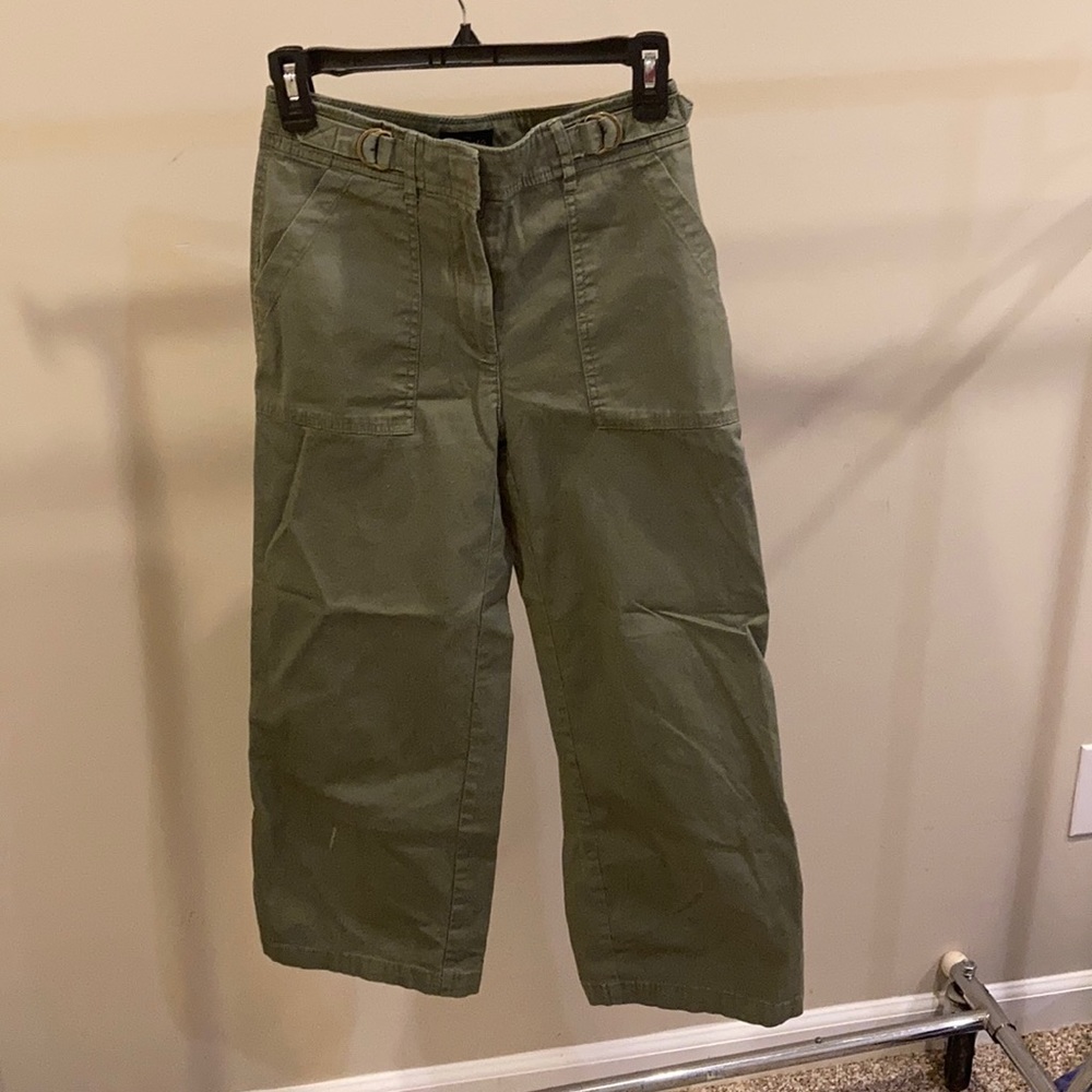 Wide-leg crop pant